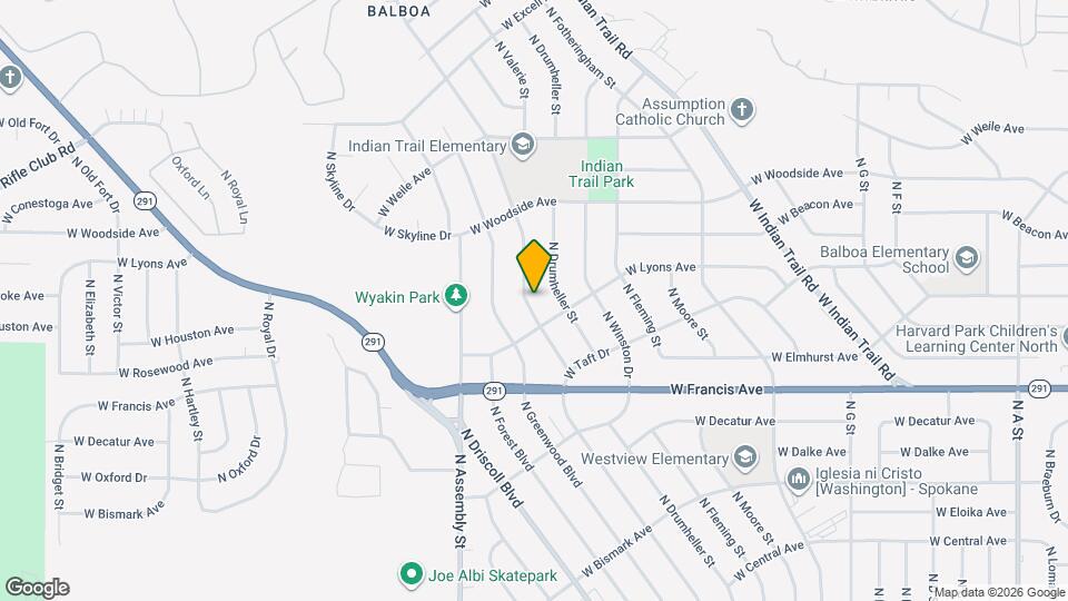 6520 N Sutherlin St Map and Location Details