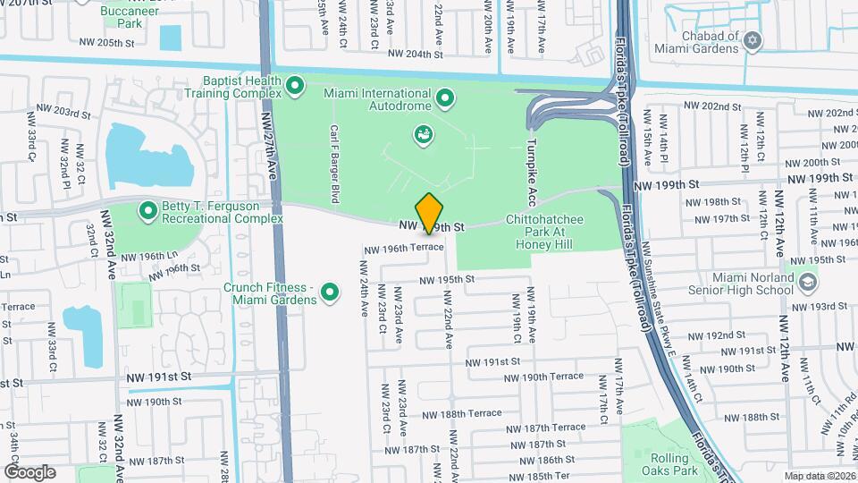 2221 NW 196th Terrace Map and Location Details