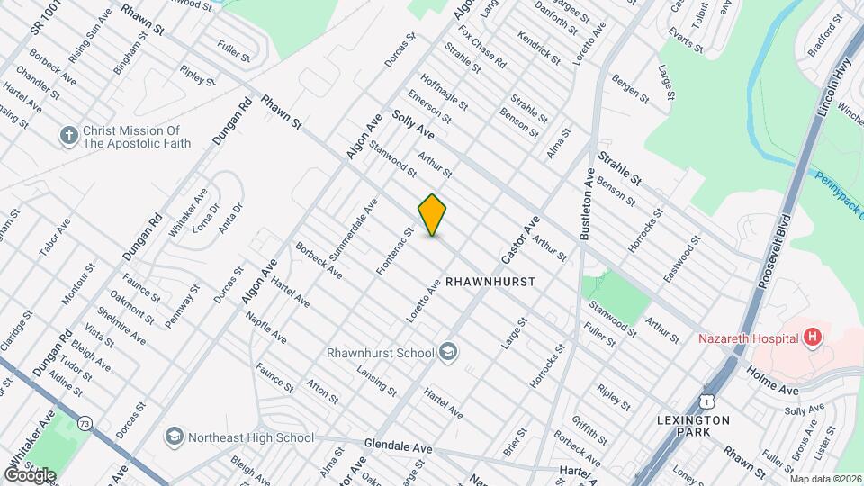 1822 Rhawn St, Unit Apt 1 Mapa y Detalles de la Ubicación