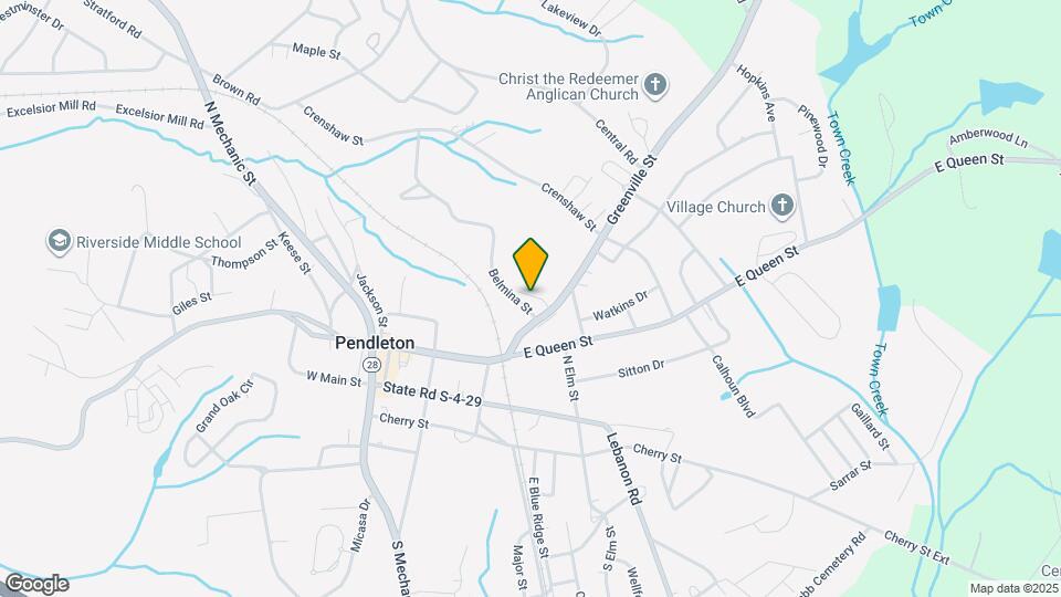 401 Greenville St Map and Location Details