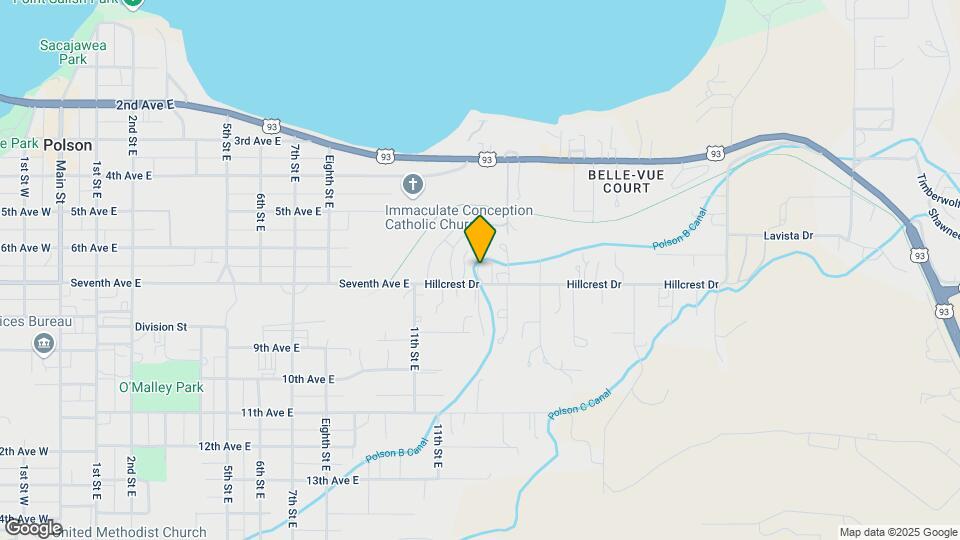 1215 Hillcrest Dr Map and Location Details