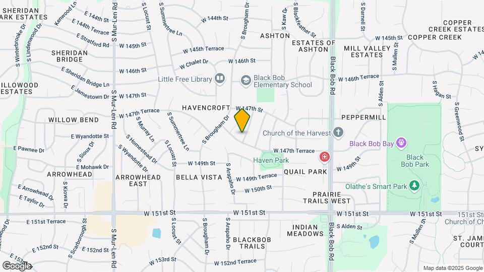 14718 S Navaho Dr Map and Location Details