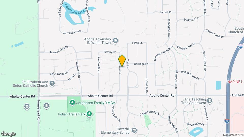 3821 Aboite Lake Dr Map and Location Details