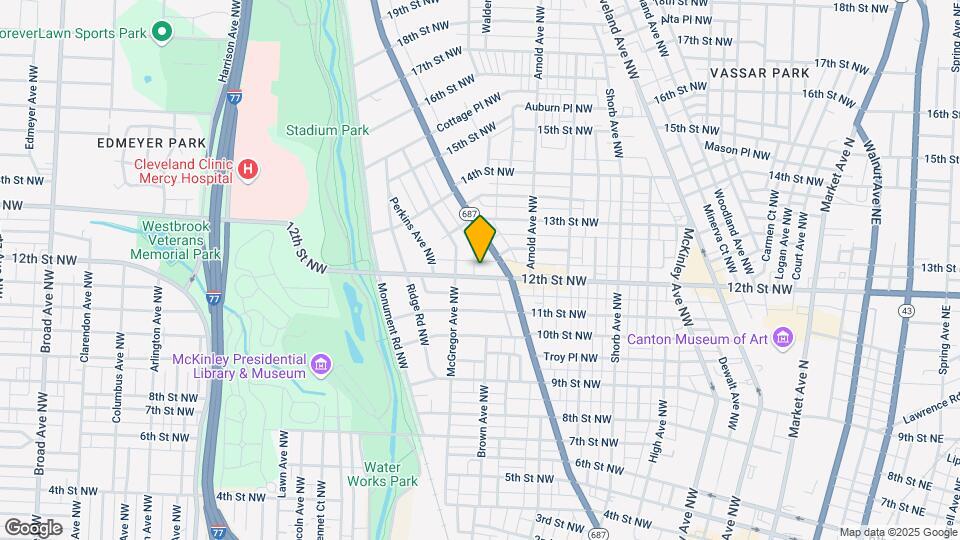 1313 12th St NW Map and Location Details