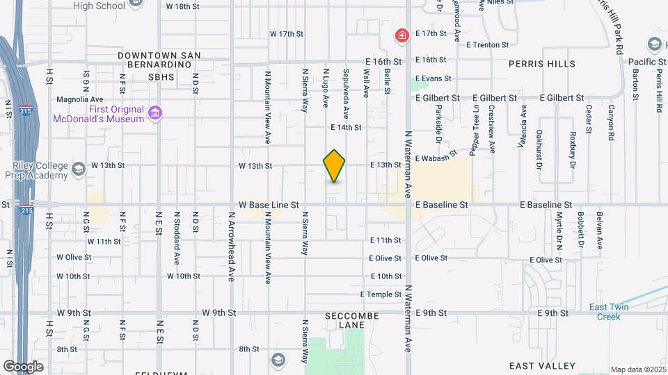 1233 N Lugo Ave Map and Location Details