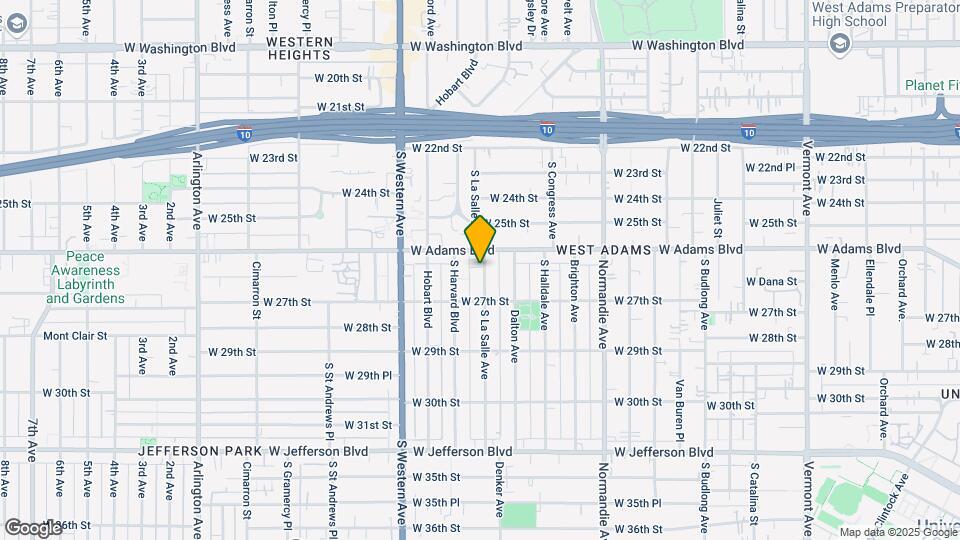 2621 S La Salle Ave Map and Location Details