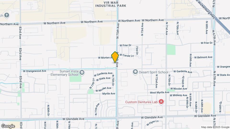 7508 W Orangewood Ave Map and Location Details