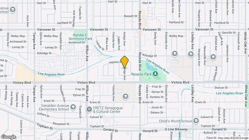 6457 Amigo Ave Map and Location Details
