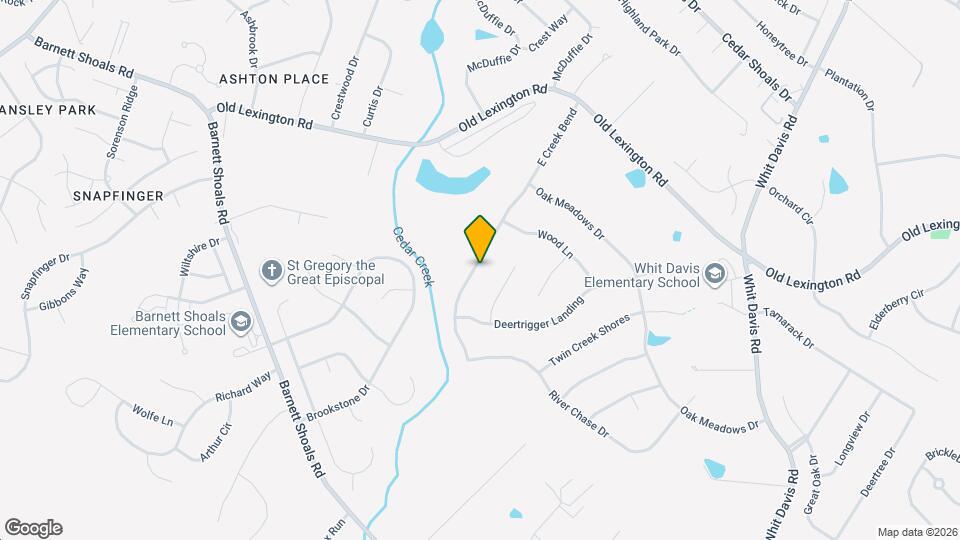 281 E Creek Bend Map and Location Details