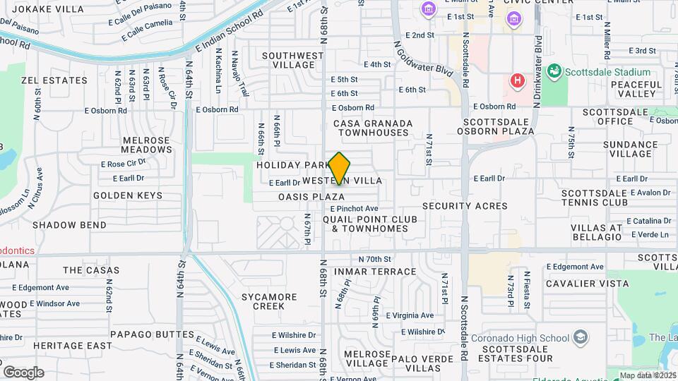 6820 E Avalon Dr Map and Location Details