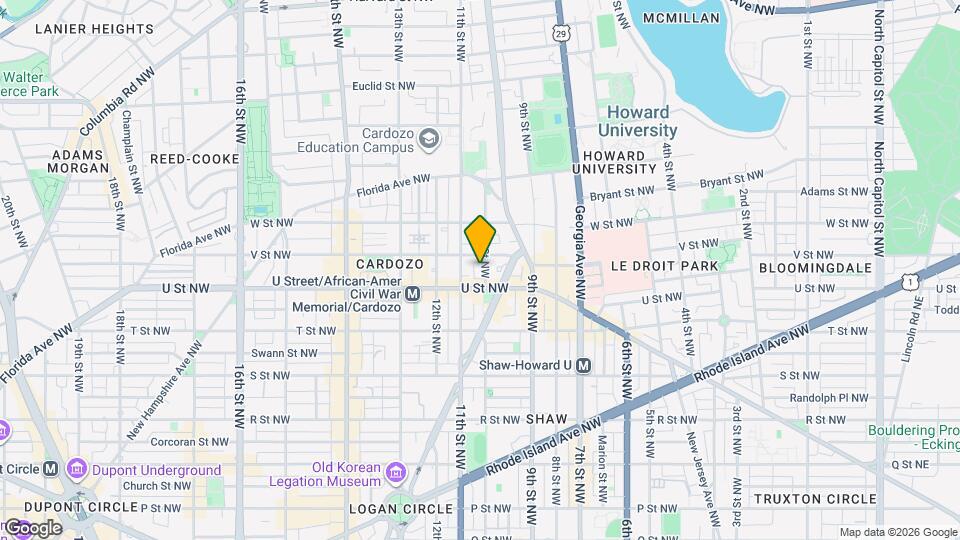 2016 10th St NW Map and Location Details
