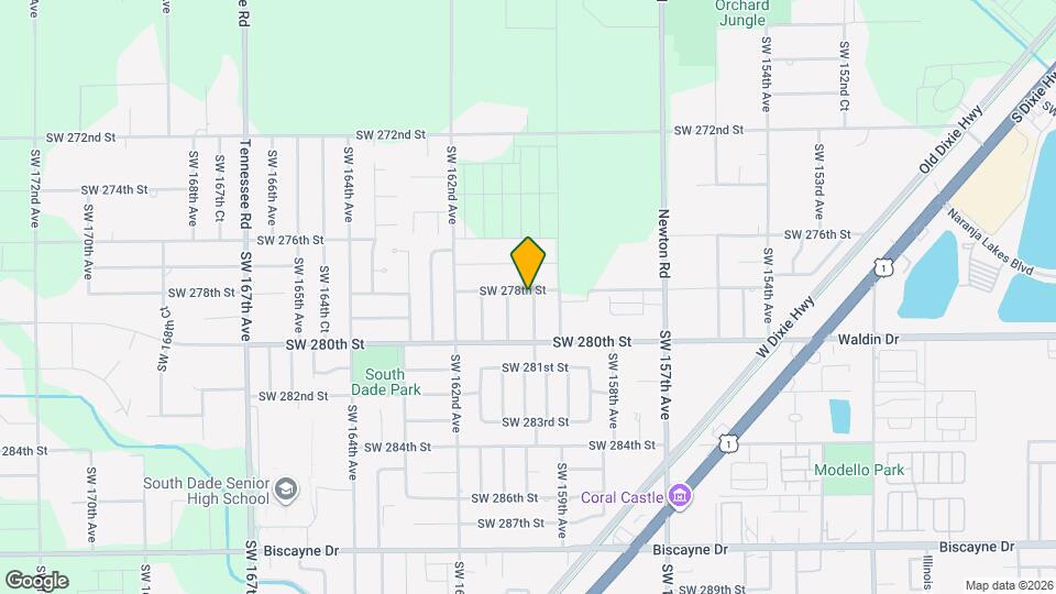27802 SW 159th Ct Map and Location Details