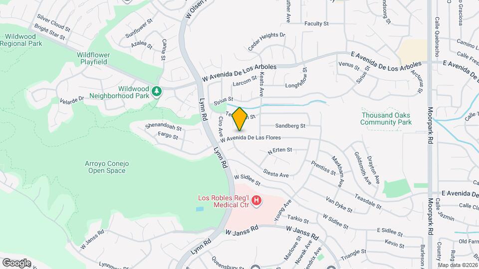 287 W Avenida De Las Flores Map and Location Details