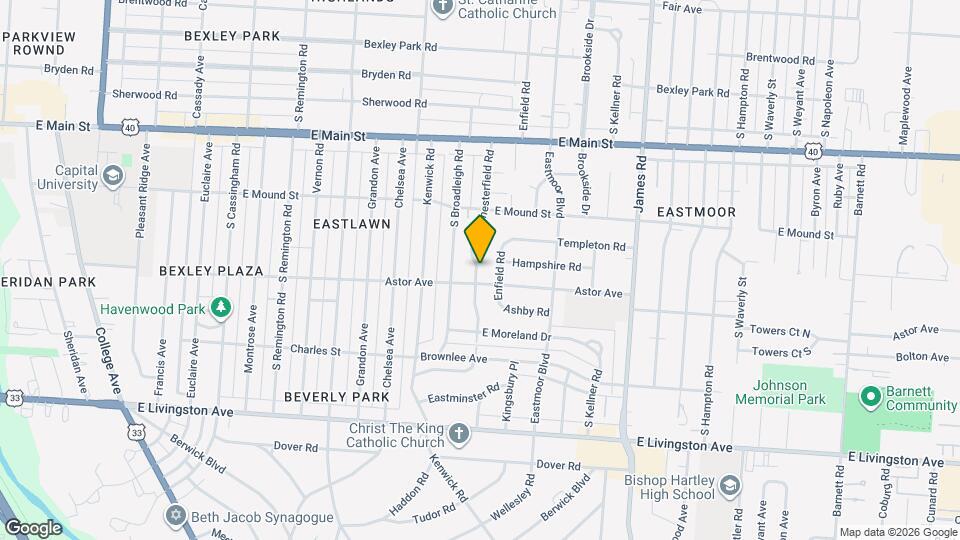 884 S Chesterfield Rd Map and Location Details