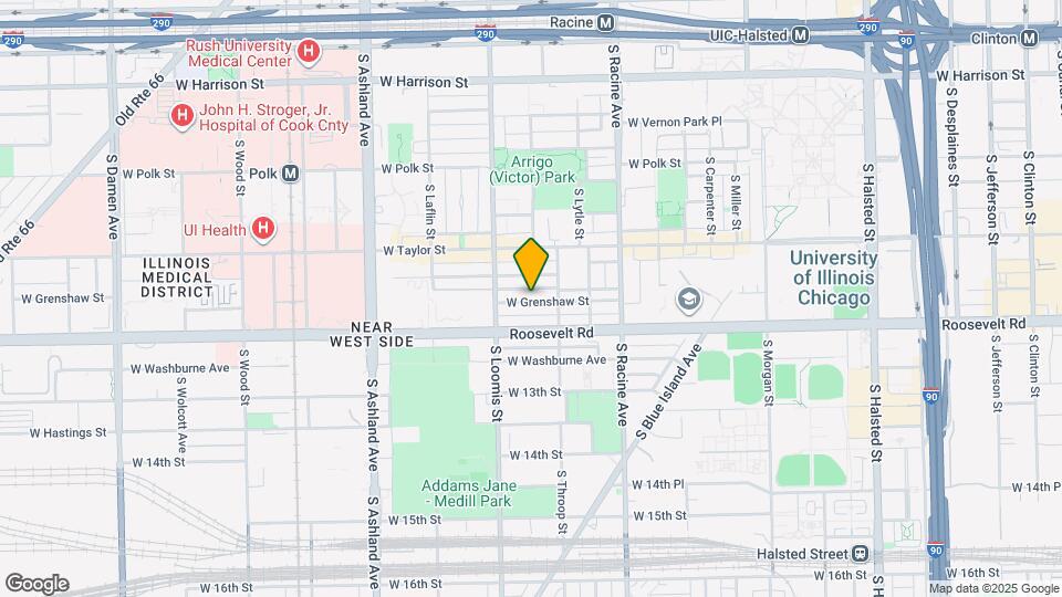 1344 W Grenshaw St, Unit B Mapa y Detalles de la Ubicación