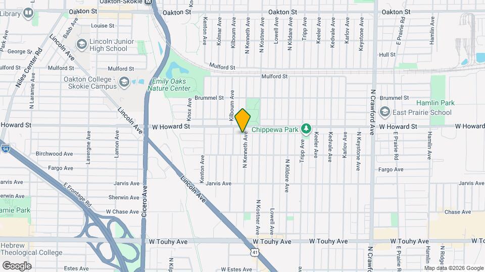 7542 N Kenneth Ave Map and Location Details