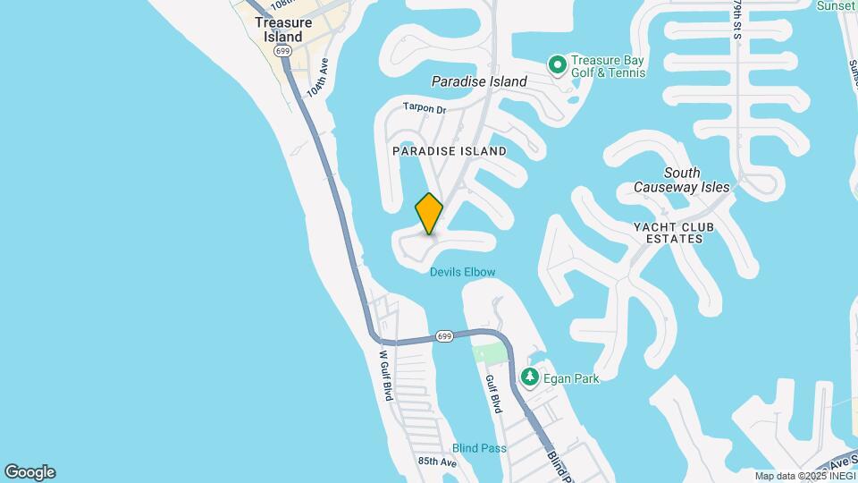 10001 S Yacht Club Dr Map and Location Details