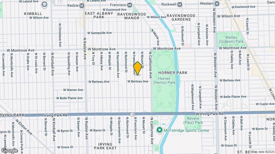 4215 N Francisco Ave, Unit 2 Map and Location Details