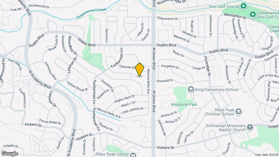 2745 Black Diamond Terrace Map and Location Details