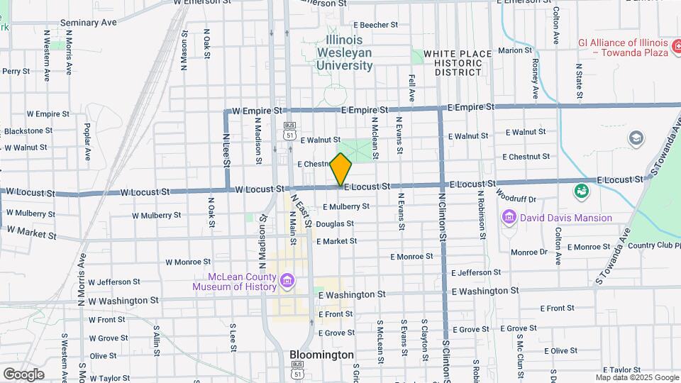 301 E Locust St Map and Location Details