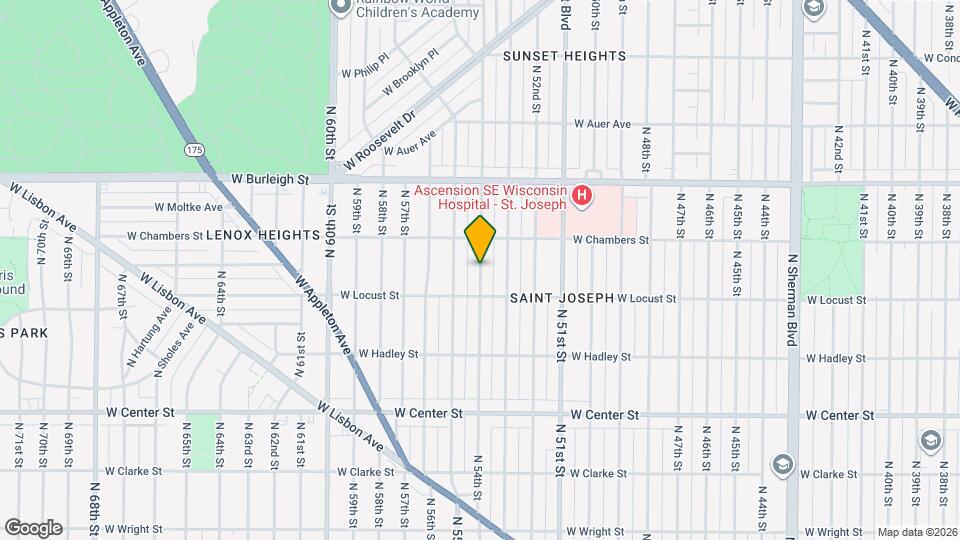 2947 N 54th St Map and Location Details