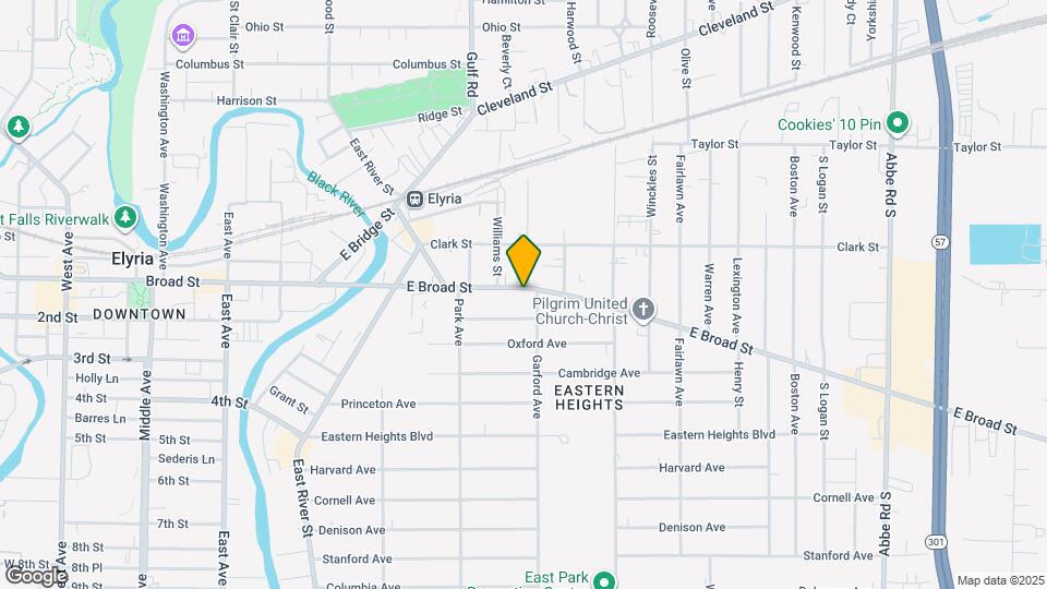 251 E Broad St Map and Location Details