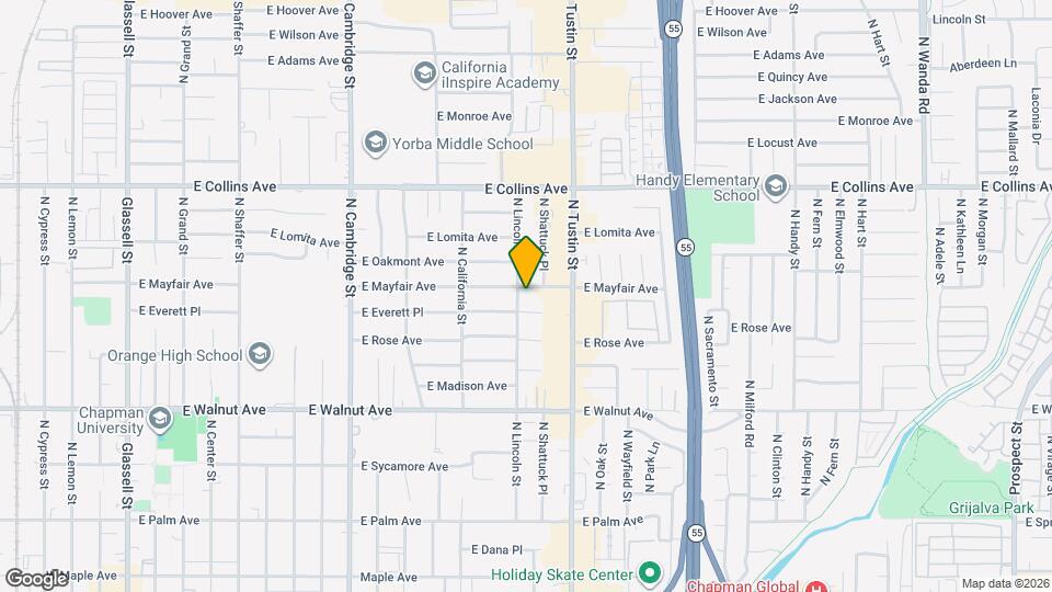 701 N Lincoln St Map and Location Details