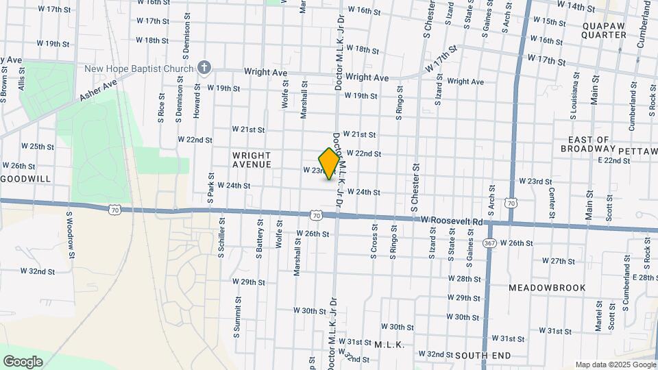 1514 W 24th St Map and Location Details