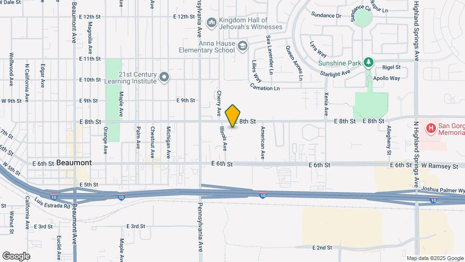 1341 E 8th St Map and Location Details