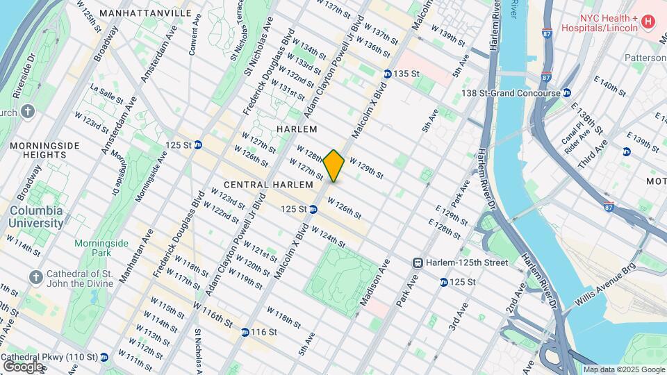 81 W 127th St, Unit 1B Map and Location Details