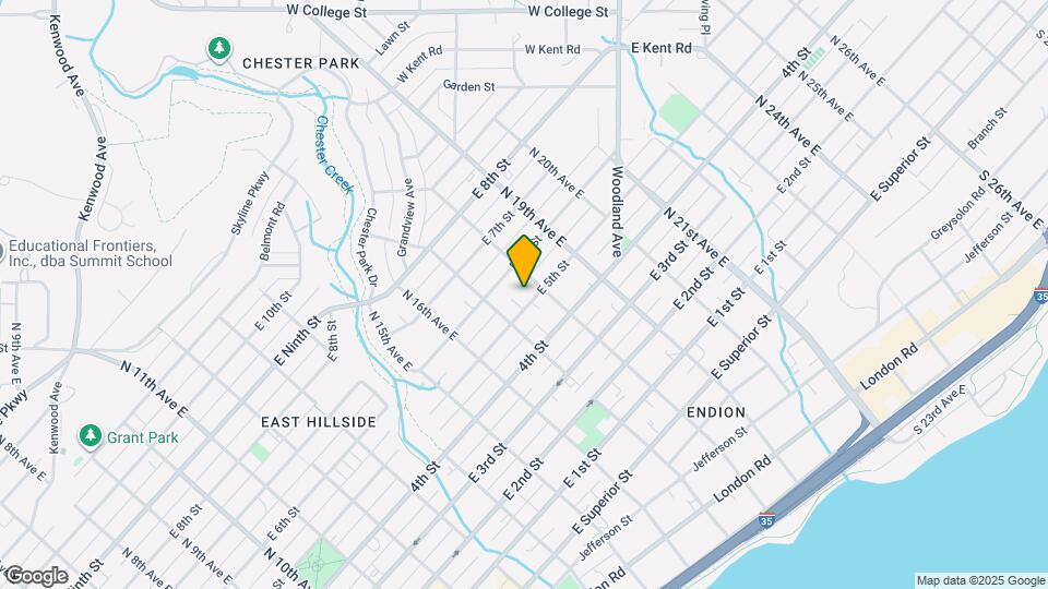 1719 E 5th St Map and Location Details