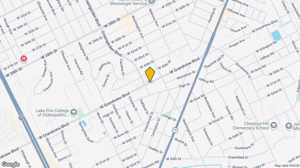 1543-1553 W Grandview Blvd Map and Location Details