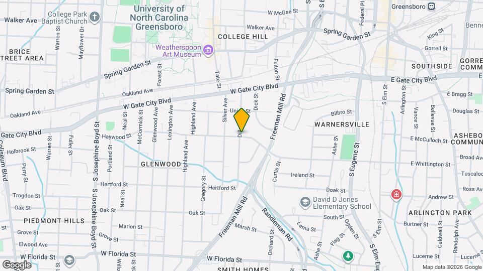 829 Dillard St Map and Location Details