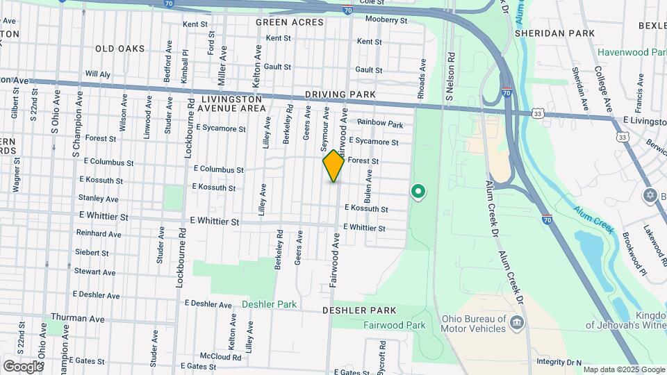 1079 Fairwood Ave Map and Location Details