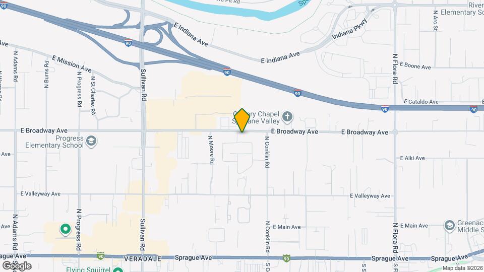 16108 E Broadway Ave Map and Location Details