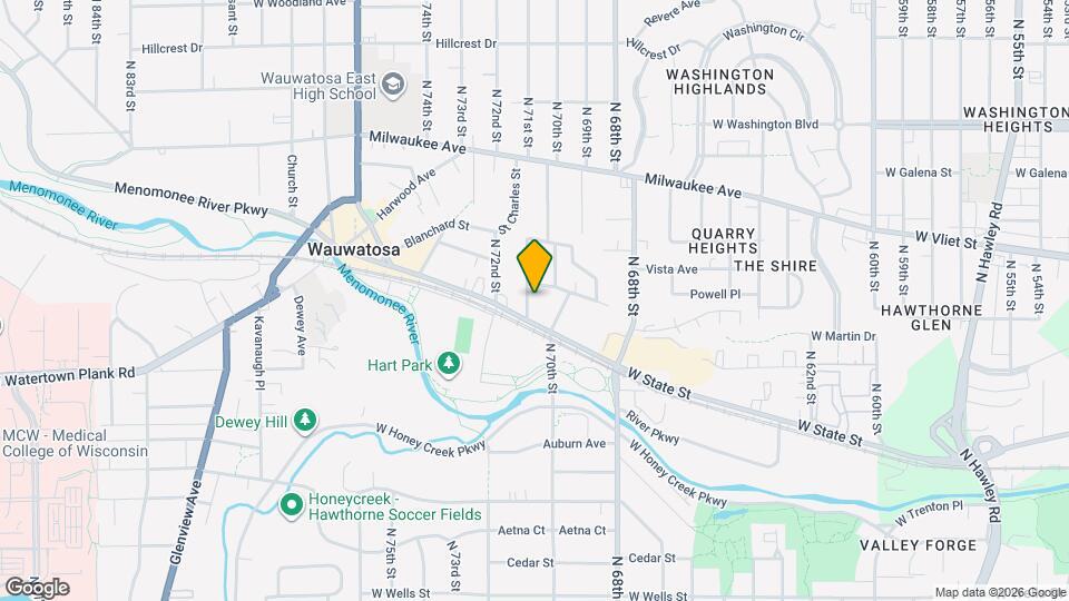 1274 N 71st St, Unit A Map and Location Details