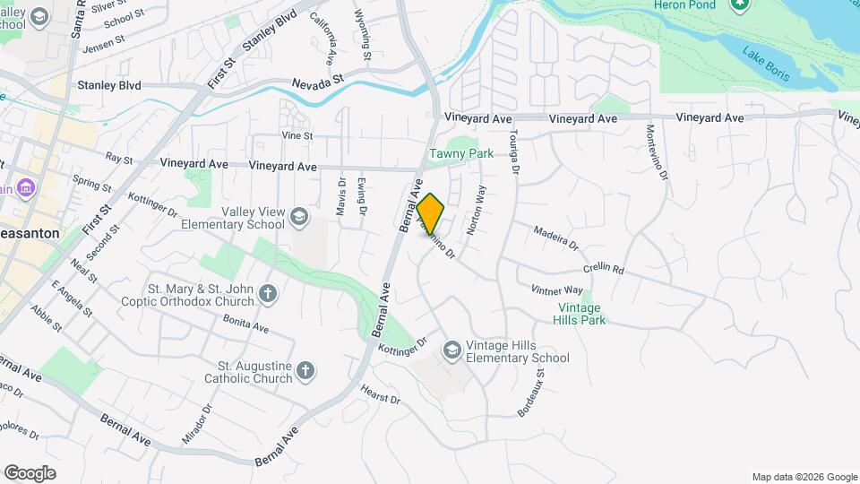 691 Palomino Dr, Unit B Map and Location Details