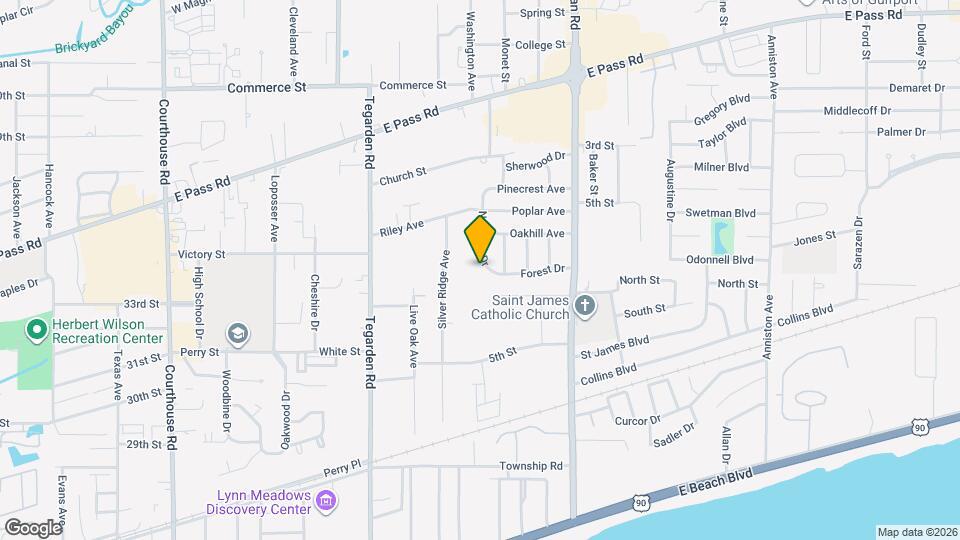 535 N Forest Dr Map and Location Details