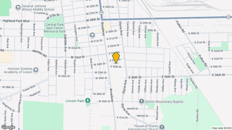 127 E 35th St Map and Location Details