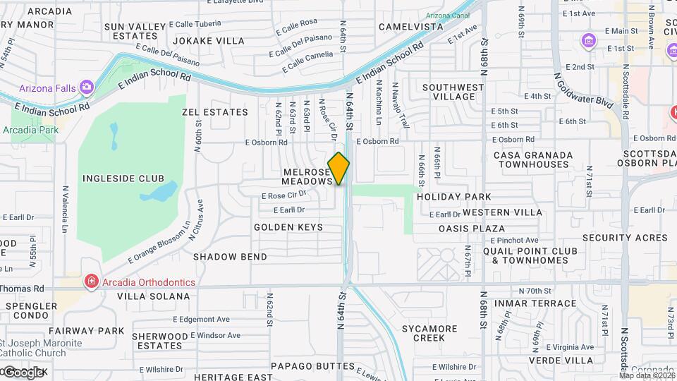 3213 N 63rd Pl Map and Location Details