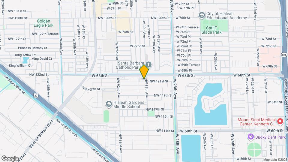 8905 NW 121st St Map and Location Details