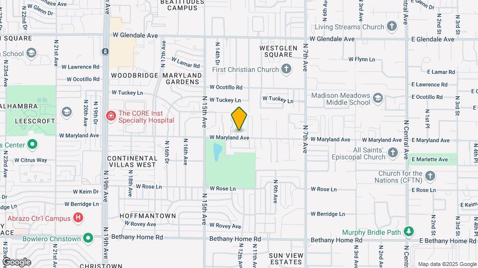 6501 N Maryland Cir Map and Location Details