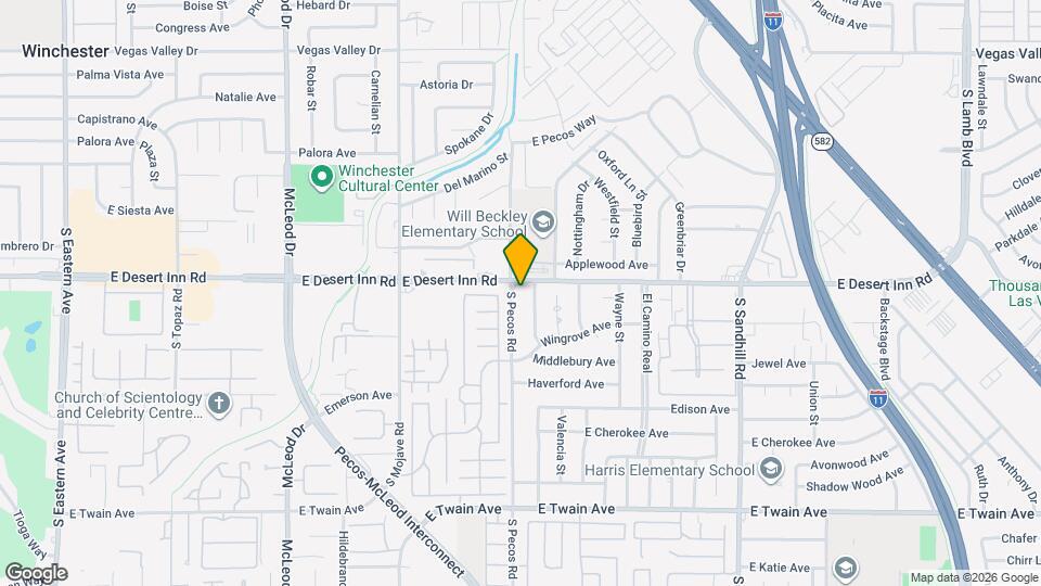 3322 S Pecos Rd Map and Location Details
