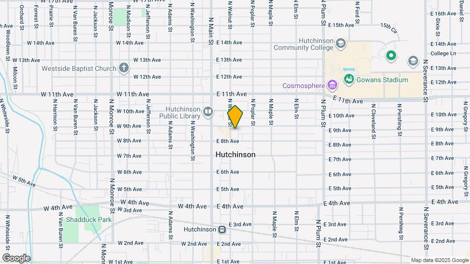 808 N Walnut St Map and Location Details