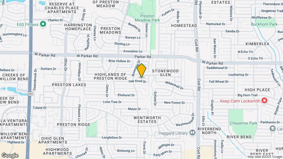 4313 Oak Knoll Dr Map and Location Details
