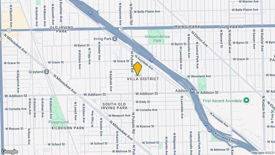 3952 W Waveland Ave Map and Location Details