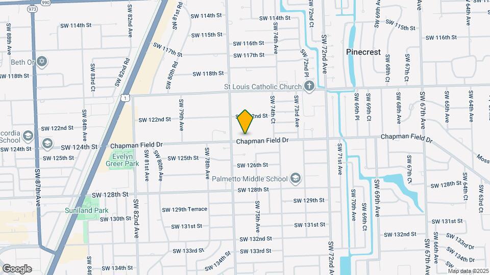 7545 SW 124th St Map and Location Details