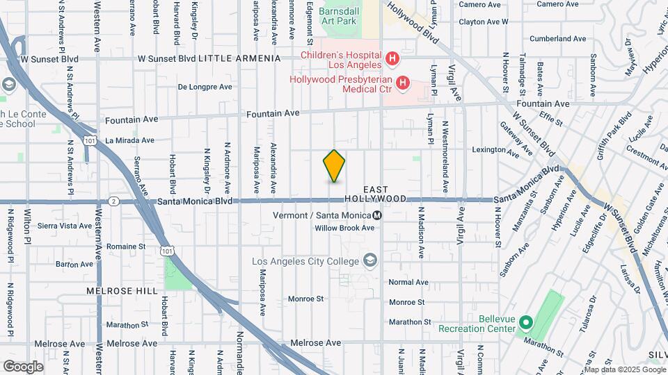 1118 N Heliotrope Dr Map and Location Details