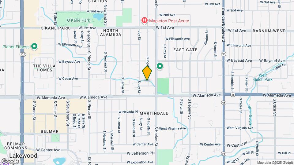 235 S Ingalls St Map and Location Details