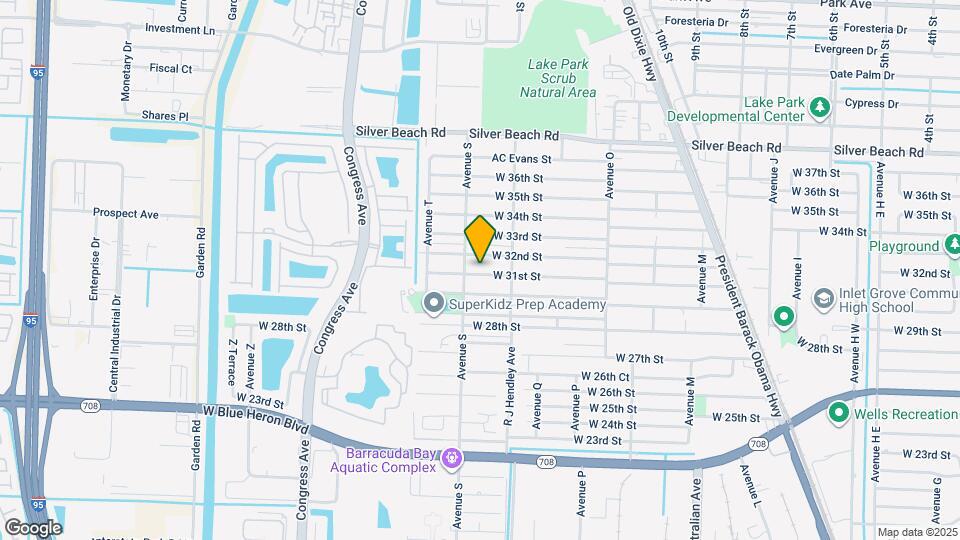 1572 W 31st St Map and Location Details